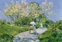 Frederick Childe Hassam A Walk In The Park 1889