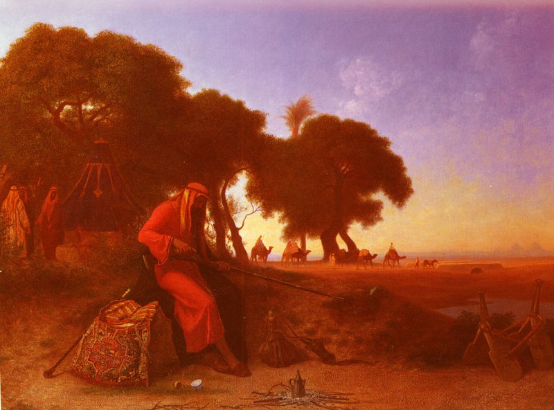Tableaux sur toile、複製de Frere An Arab Encampment