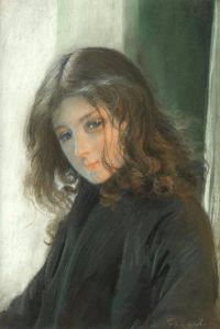 Friant Emile Porträt eines Mädchens