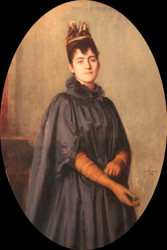 タブロー・シュル・トワル、カミーユ・マジョレル1888年のフリアント・エミールの肖像画の複製