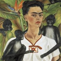 Frida Kahlo Zelfportret met apen