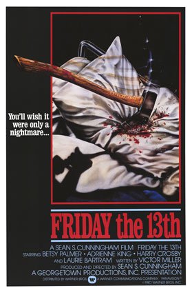 Tableaux sur toile, riproduzione de Friday The 13th 2 Movie Poster
