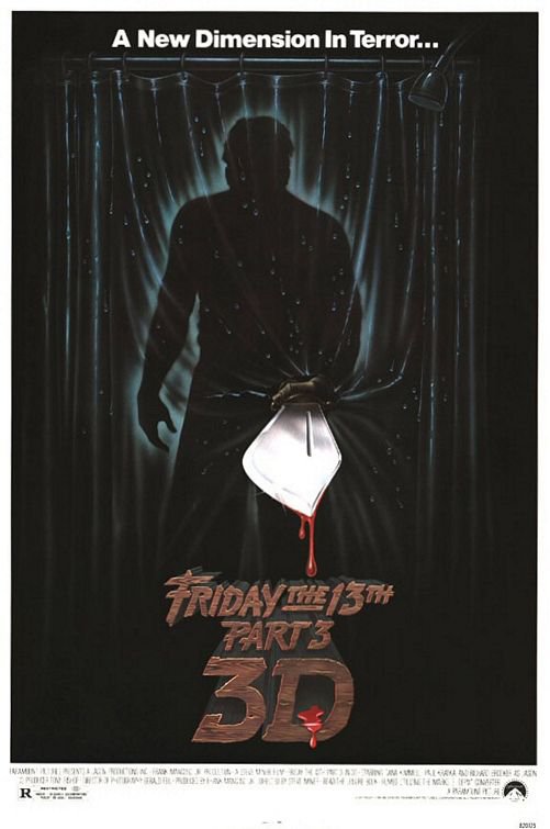 Tableaux sur toile, riproduzione del poster del film Friday The 13th Part 3