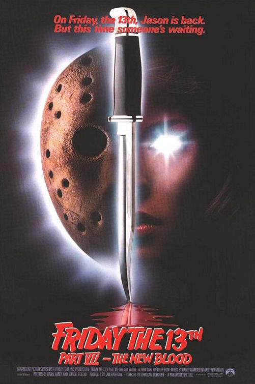 Friday The 13th Part Vii  The New Blood Movie Poster canvas print