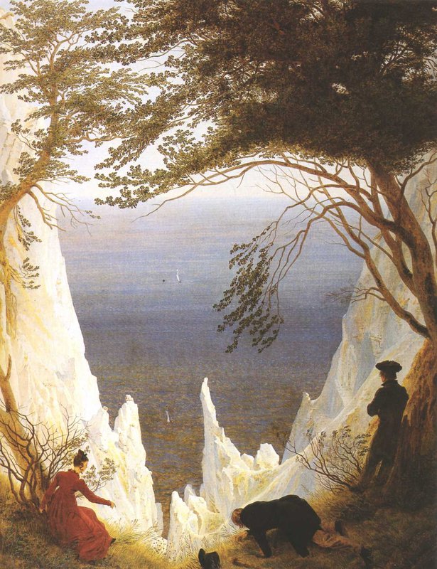 Tableaux sur toile, riproduzione di Friedrich Caspar David Chalk Cliffs On Rugen