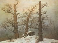 Friedrich Caspar David Hunngrats a Schnee
