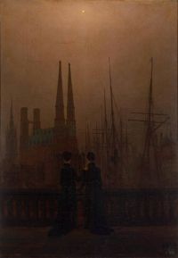 Friedrich Caspar David Nacht im Hafen