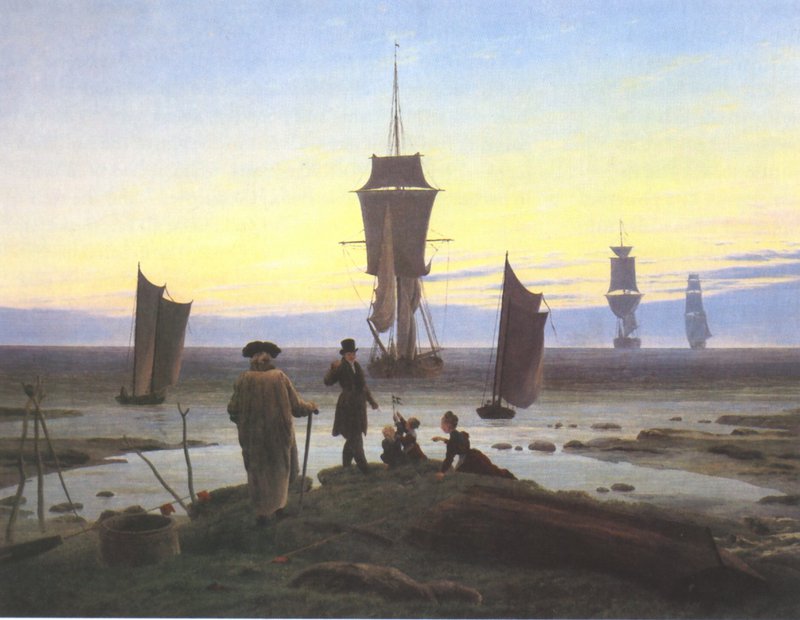 Tableaux sur toile、複製de Friedrich Caspar David The Stages Of Life