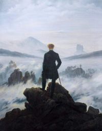 Friedrich Caspar David Il Vagabondo sopra il mare di nebbia
