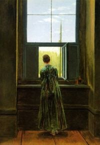 Friedrich Caspar David Woman At A Window canvas print