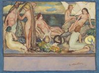 フリーズ・オーソン「水浴者たち」1932年