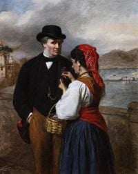 Frith William Powell In Naples Portrait Of The Artist 1875 canvas print