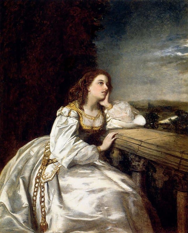 Frith William Powell Juliet O That I Were A Glove Upon That Hand 1862 canvas print