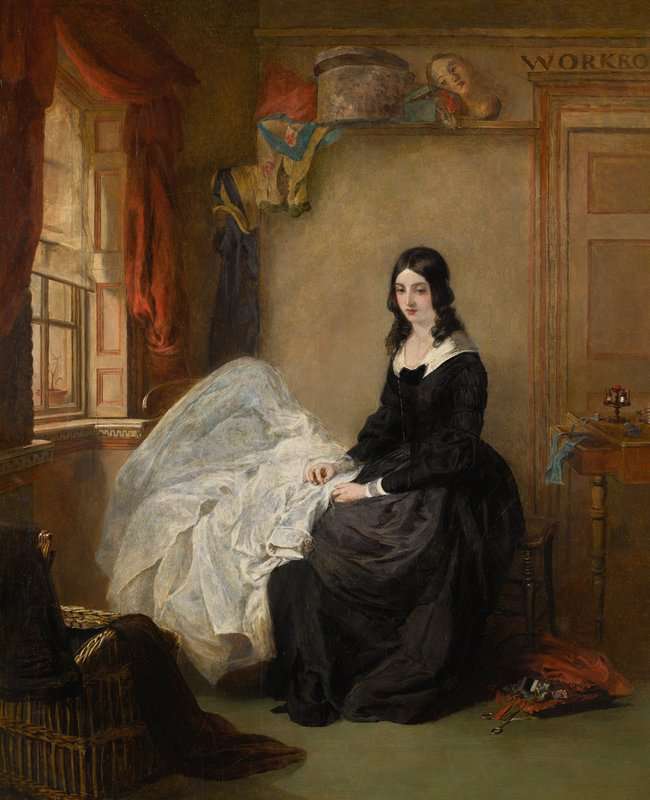 Frith William Powell Kate Nickleby At Madame Mantalini S Ca. 1842 canvas print