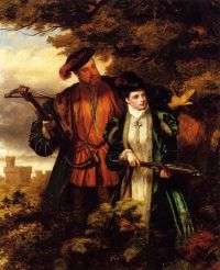 Frith William Powell King Henry And Anne Boleyn Deer Shooting In Windsor Forest 1903 canvas print