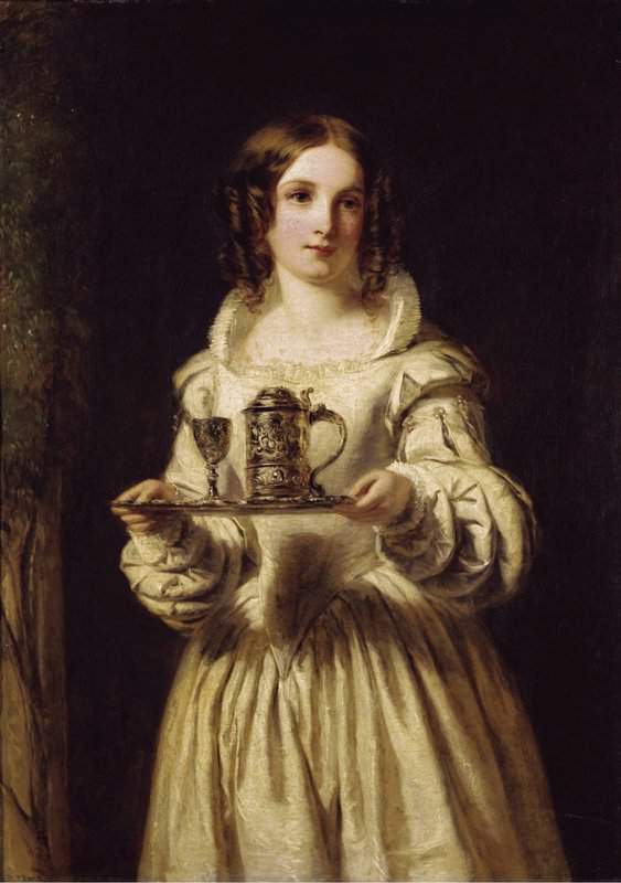 Tableaux sur toile, riproduzione di Frith William Powell Portrait Of Anne Page 1853
