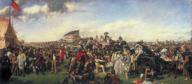 Tableaux sur toile, riproduzione di Frith William Powell The Derby Day 1856 58