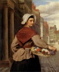 Frith William Powell The Flower Seller 1871 canvas print