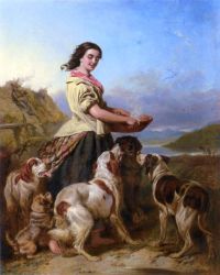Frith William Powell The Gamekeeper S Daughter 1860