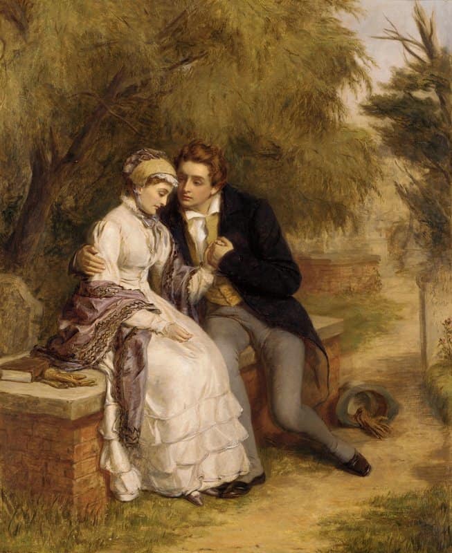 Tableaux sur toile, riproduzione di Frith William Powell The Lover S Seat 1877