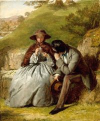 Frith William Powell The Lovers 1855 canvas print
