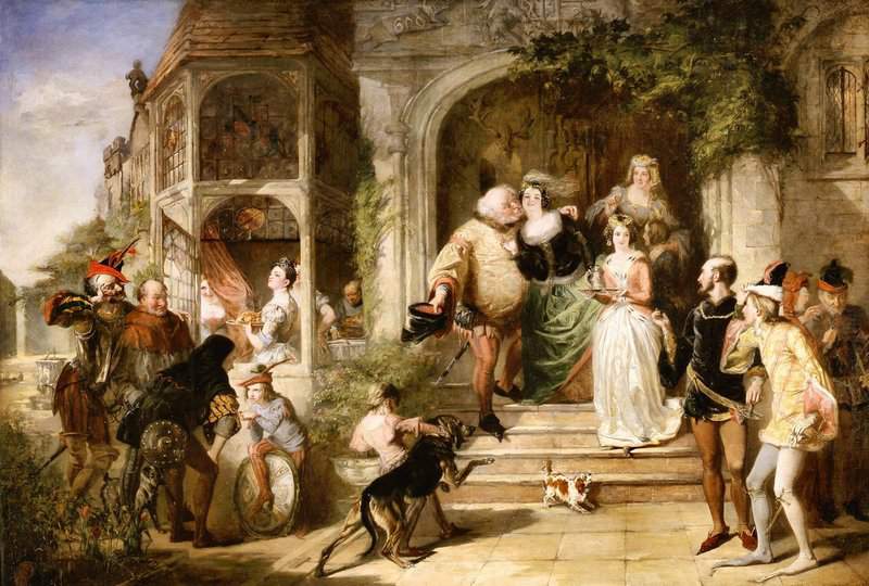 Frith William Powell The Merry Wives Of Windsor 1843 canvas print