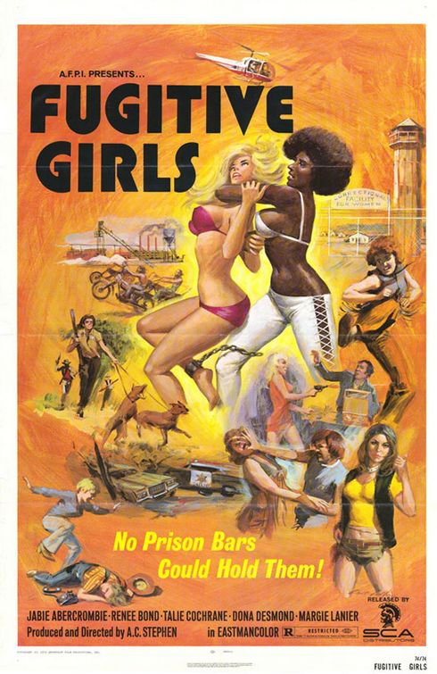 Tableaux sur toile, reproducción de Fugitive Girls Movie Poster