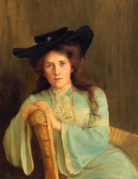 Fuller Florence Ada Portrait of Deborah Vernon Hackett ، كاليفورنيا ، 1908 طباعة قماشية