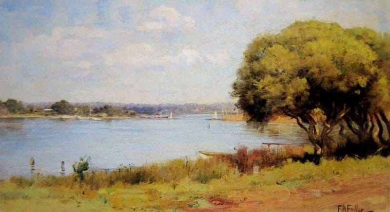Tableaux sur toile, riproduzione di Fuller Firenze Ada Il fiume Swan Perth ca. 1904