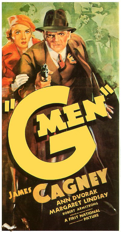 Tableaux sur toile, Reproduction de G Men 1935 Movie Poster