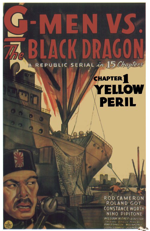 Tableaux sur toile, 재생산 de G Men Vs Black Dragon 1943 Movie Poster