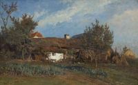 Gabriel Paul Ein Bauernhof in der Sonne 1870