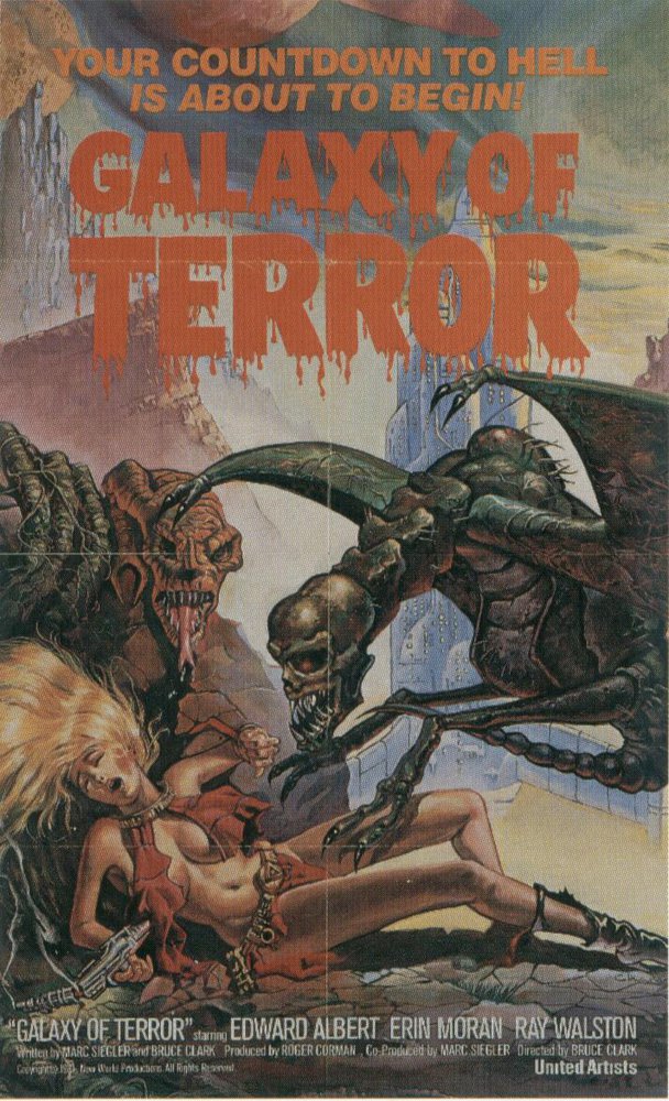 Galaxy Of Terror 영화 포스터 캔버스 프린트