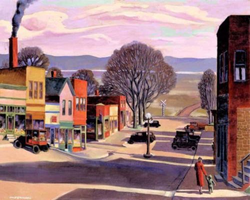Gale Stockwell Parkville Main Street 1933 canvas print