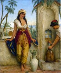 Gale William Oriental Girls At The Fountain