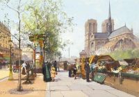Galien Laloue Eugene Notre Dame De Paris canvas print