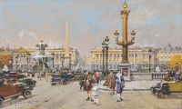 Galien Laloue Eugene Place De La Concorde 1 canvas print