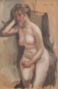 Gallen Kallela Akseli Nude Portrait canvas print
