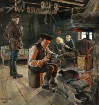 Gallen Kallela Akseli Rustic Life 1887 canvas print