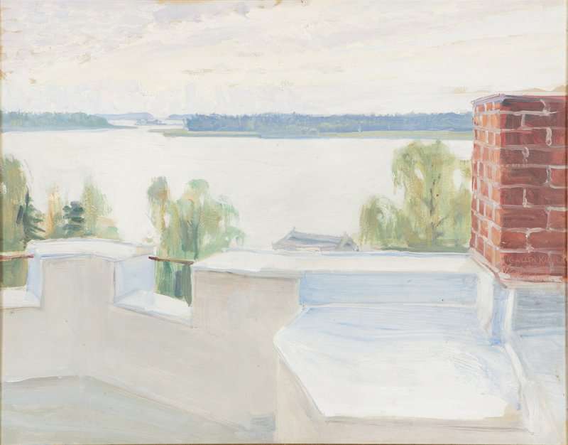 Tableaux sur toile, riproduzione de Gallen Kallela Akseli Veduta da Tarvaspaa 1925