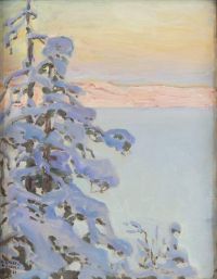 Gallen Kallela Akseli View Over The Lake canvas print