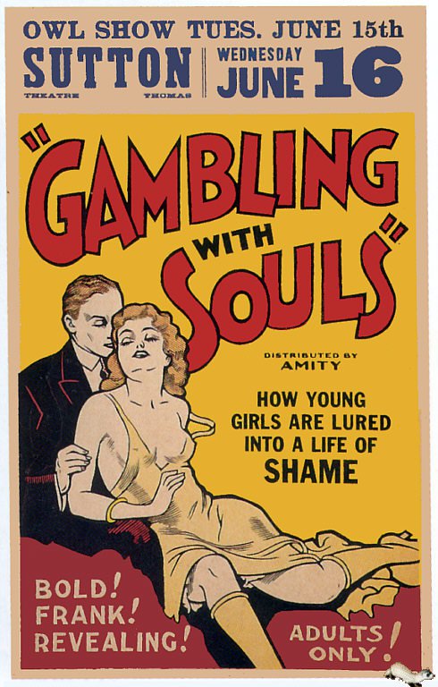 Tableaux sur toile, reproducción de Gambling With Souls 1936 Movie Poster