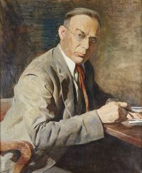 Garber Daniel Porträt von Dr. Roy Lynde Ca. Leinwanddruck von 1950
