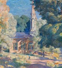 Garber Daniel Stockton Church 1939 canvas print