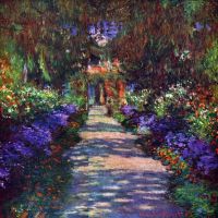 Garden At Giverny By Monet