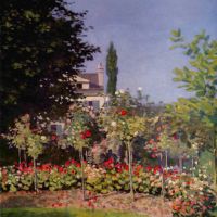 Garden At Sainte-adresse By Monet