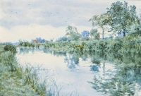 Garden William Fraser A Peaceful Stretch Of The Cam canvas print