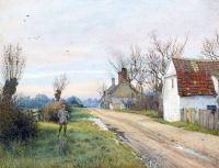 정원 William Fraser Hemingford Gray Near St. Ives Huntingdonshire 1916