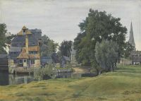 Giardino William Fraser Houghton Mill vicino a St Ives Huntingdonshire 1889