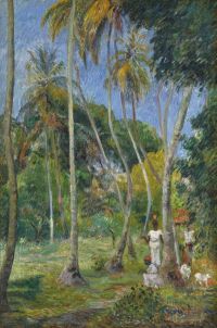 Gauguin Paul Chemin Sous Les Palmiers 1887 canvas print
